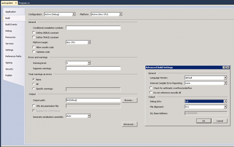 debug