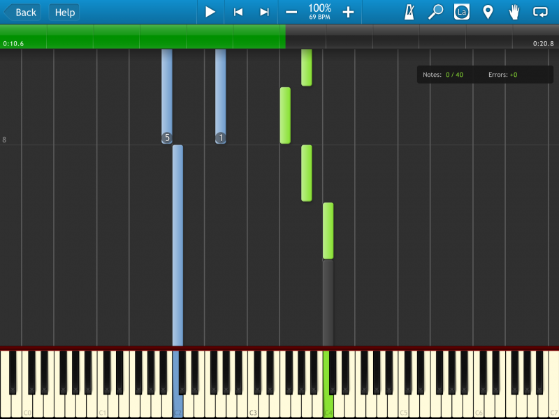 Synthesia auf dem iPad