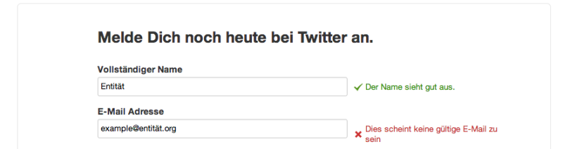 Die nicht funktionierende Unicode Variante