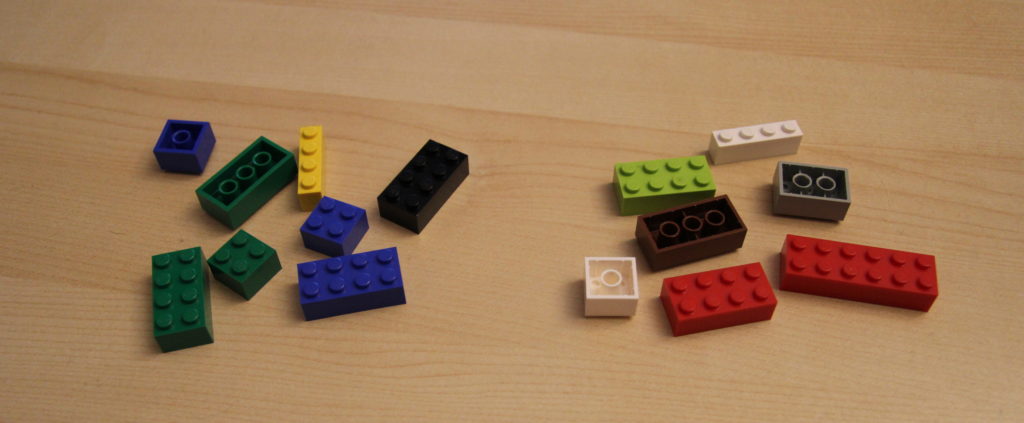 Links: QUIX - Rechts: LEGO