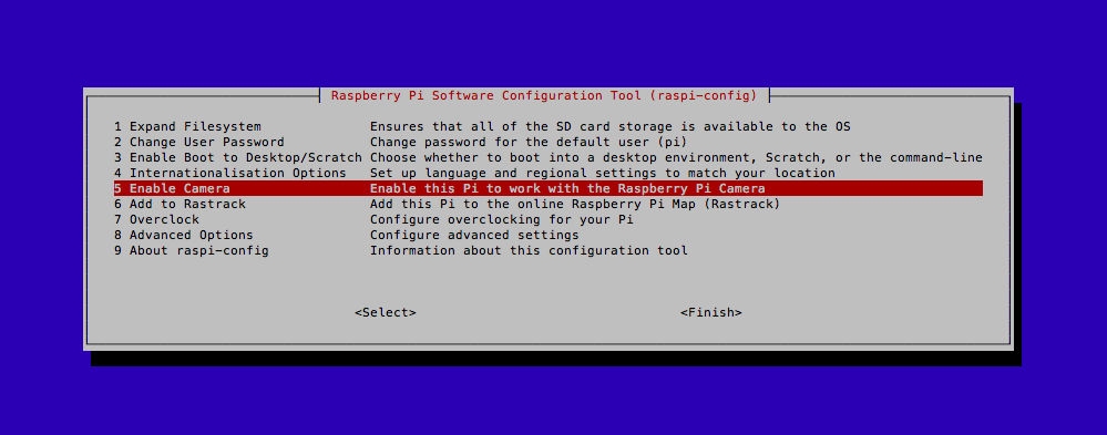 Das Konfigurationstool raspi-config