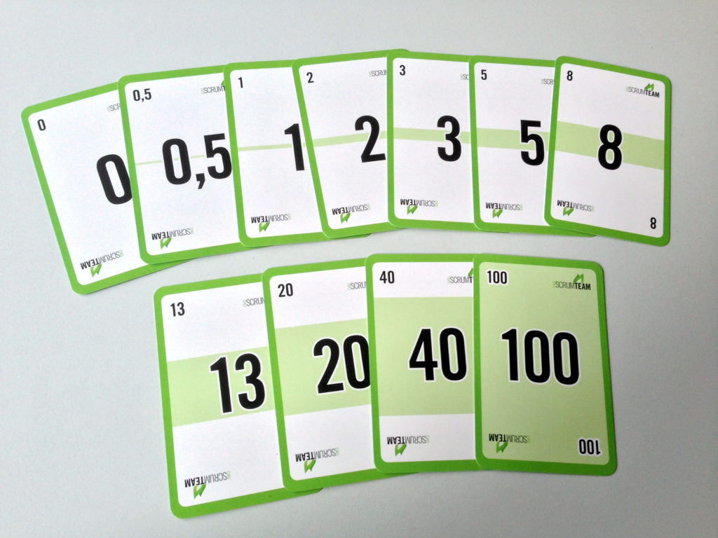 Karten für das Planning Poker